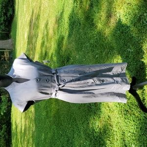 Gray, form fitting Dressbarn career dress